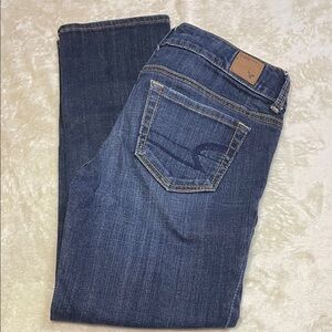 American Eagle Outfitters Artist Dark Blue Straight Leg Jeans